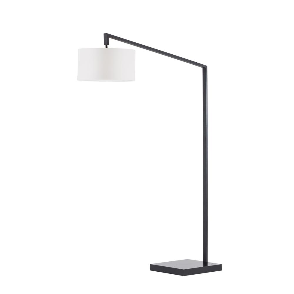 Nova Of California Stretch Chairside Arc Lamp Matte Black