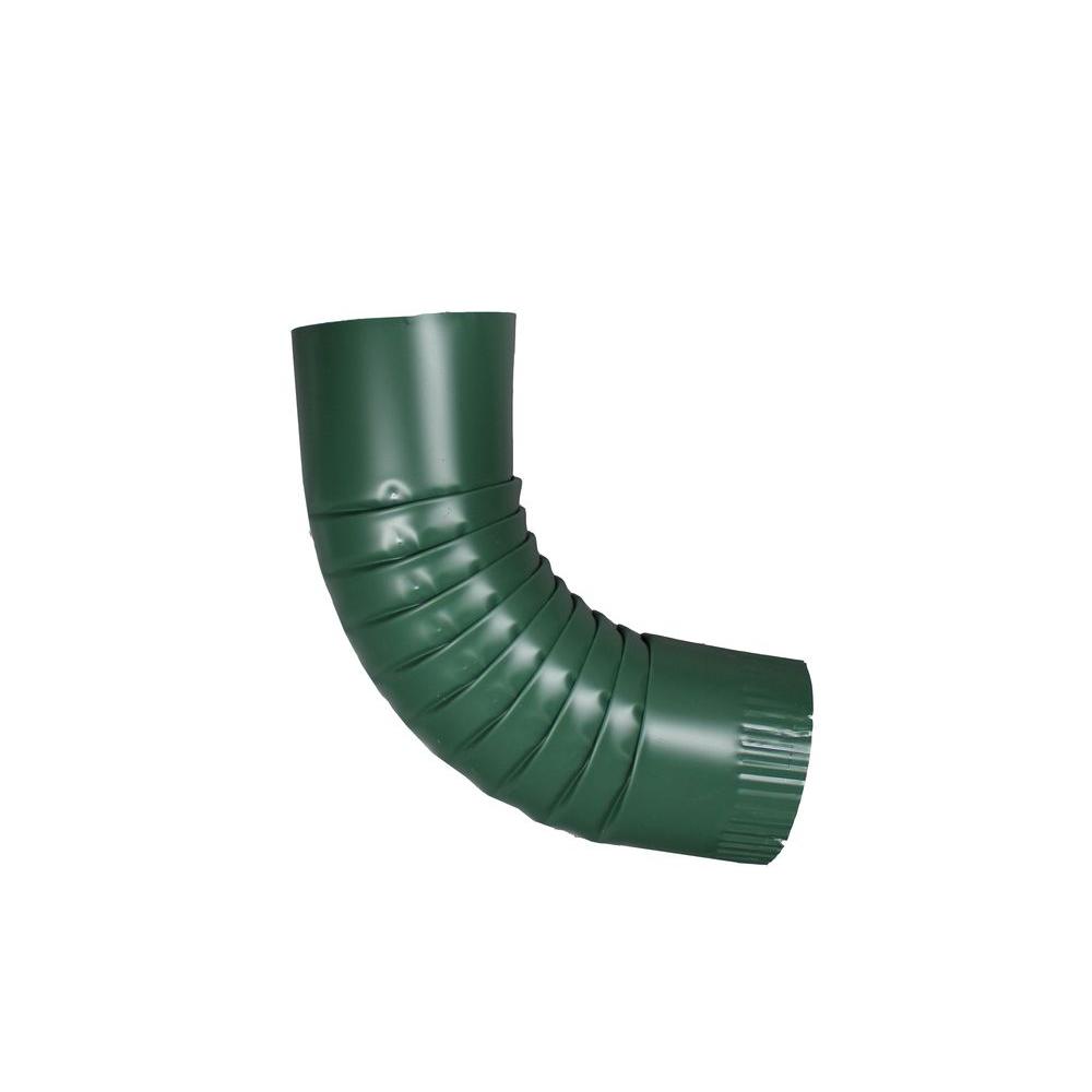 Spectra Metals 4 in. Round Forest Green Aluminum Downpipe Elbow4RELFG The Home Depot