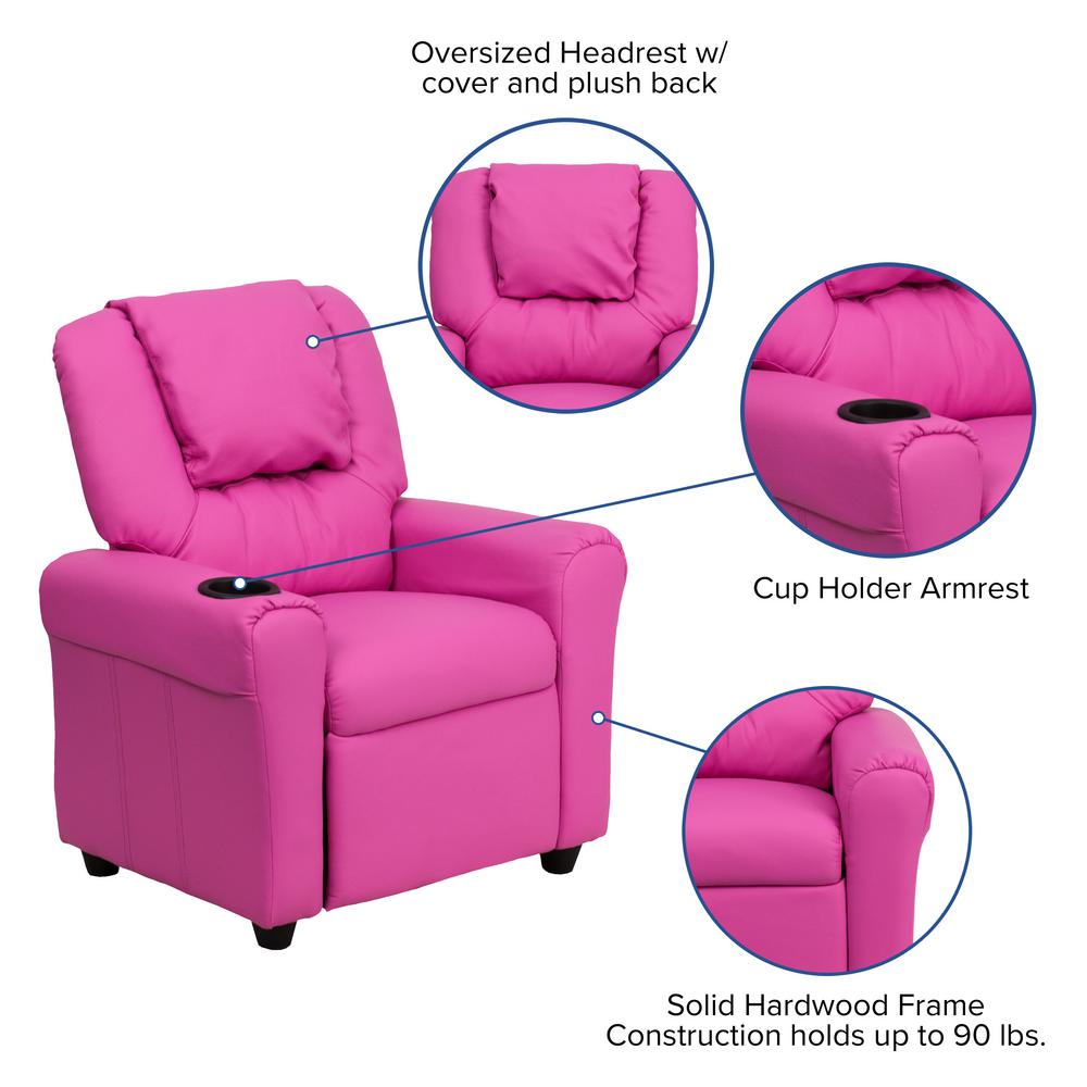 kids recliner pink