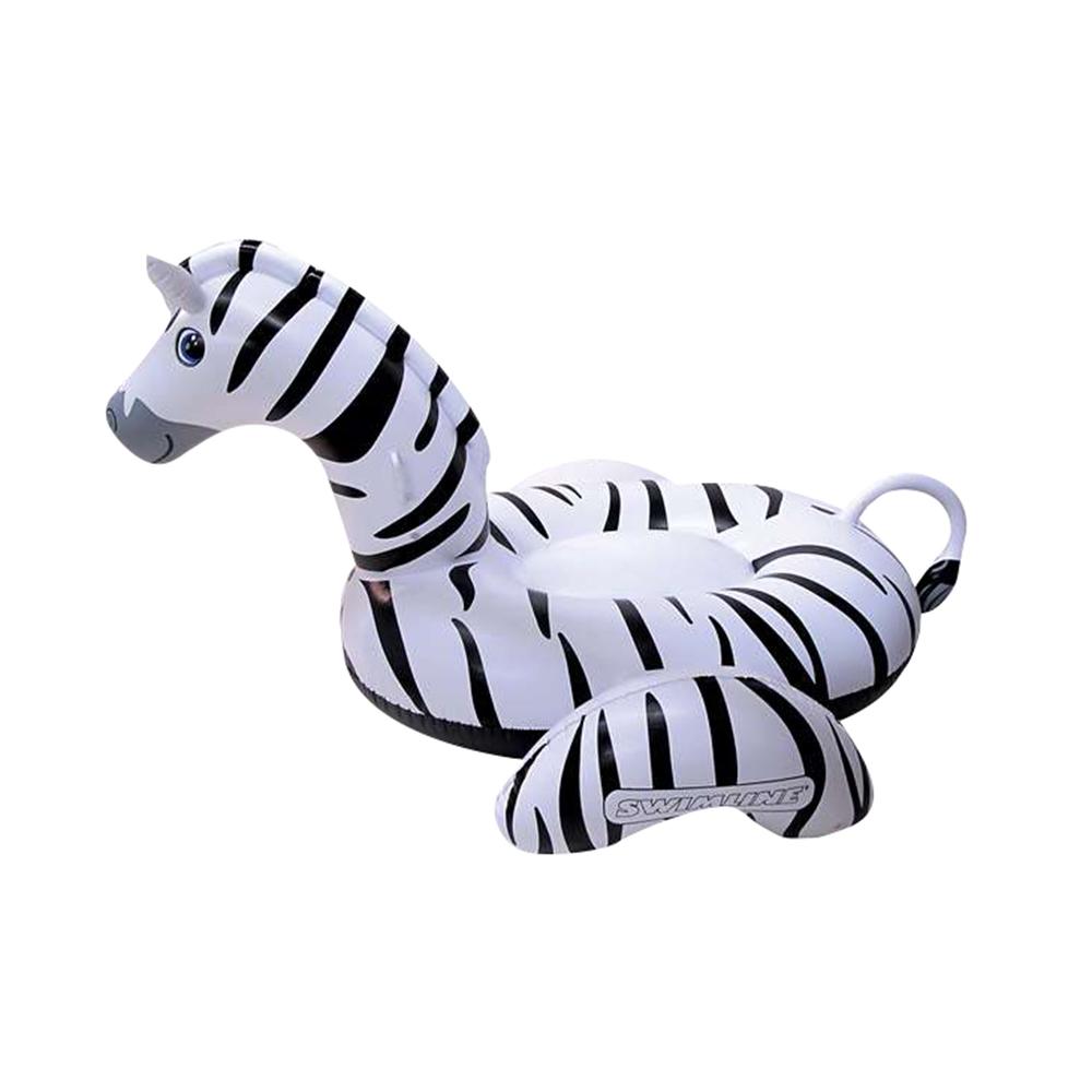 Swimline Giant Zebra 97" Inflatable Ride-On Swimming Pool Toy