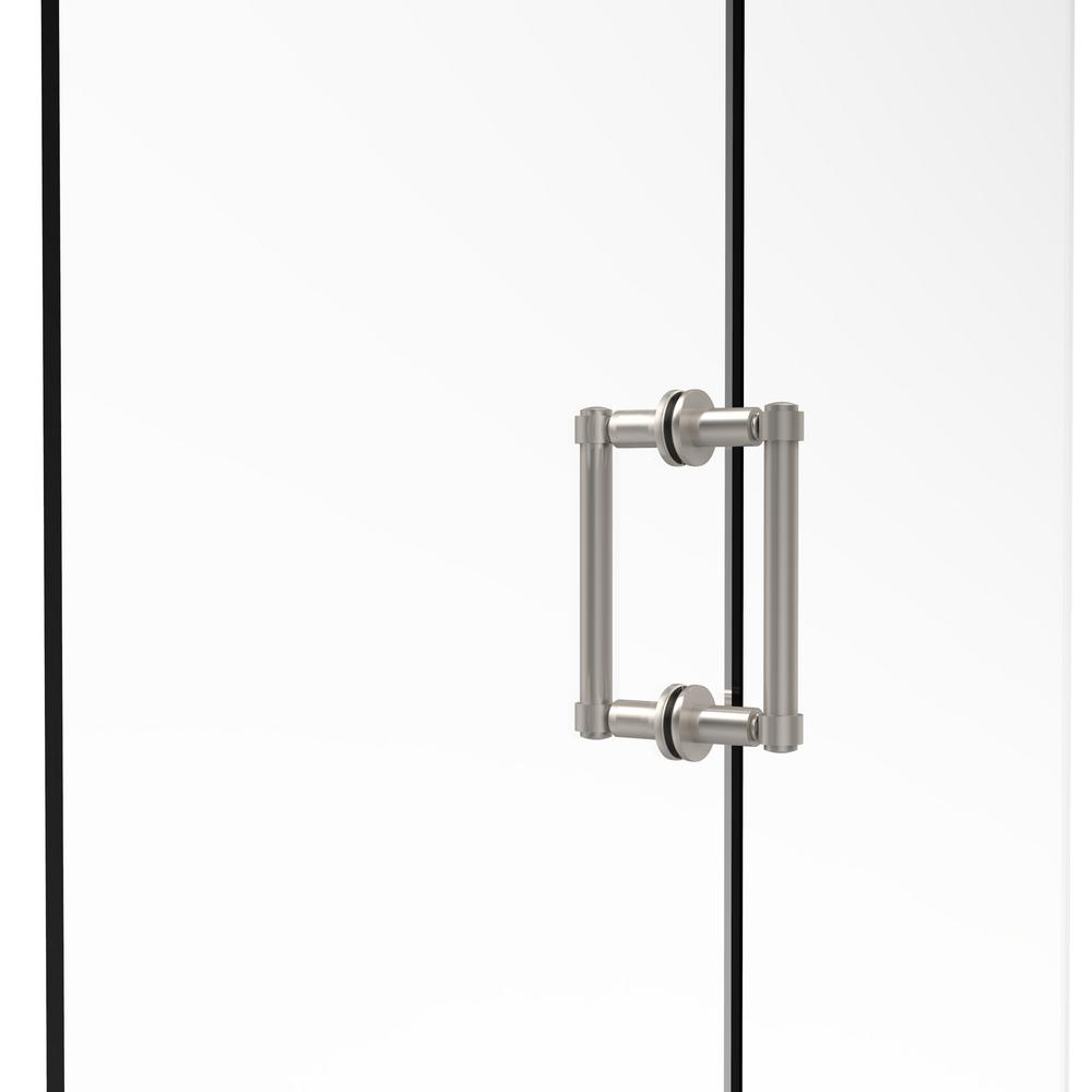 Allied Brass Contemporary 6 In Back To Shower Door Pull Back To Shower Door Pull In Satin Nickel