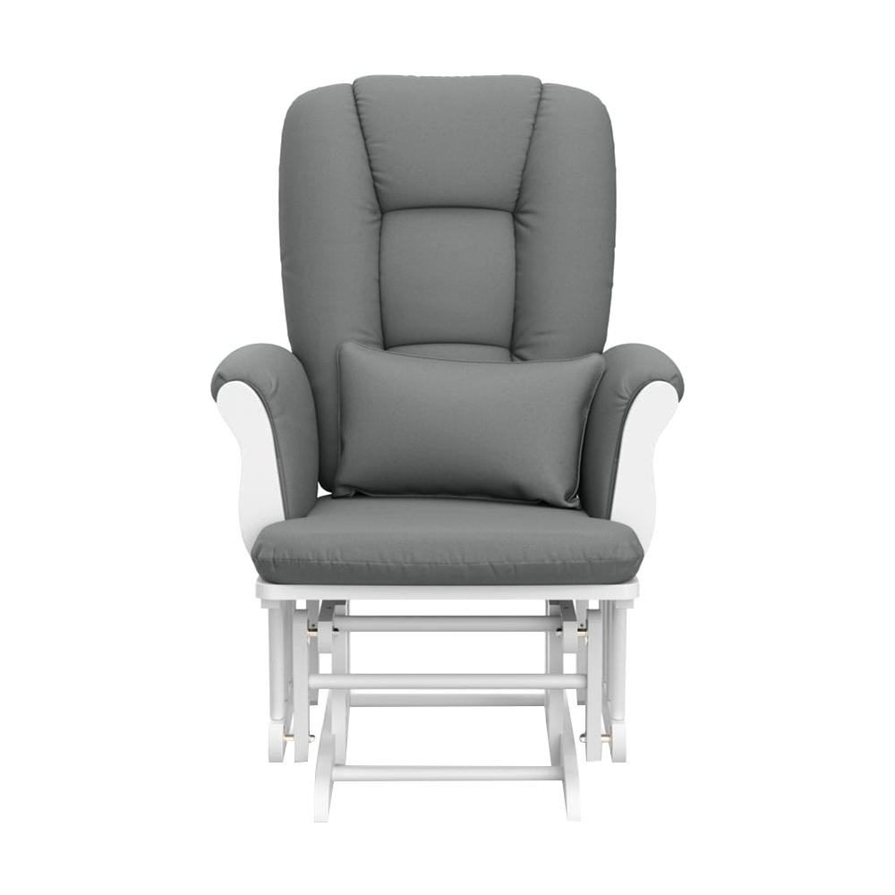 storkcraft tuscany glider and ottoman with lumbar pillow