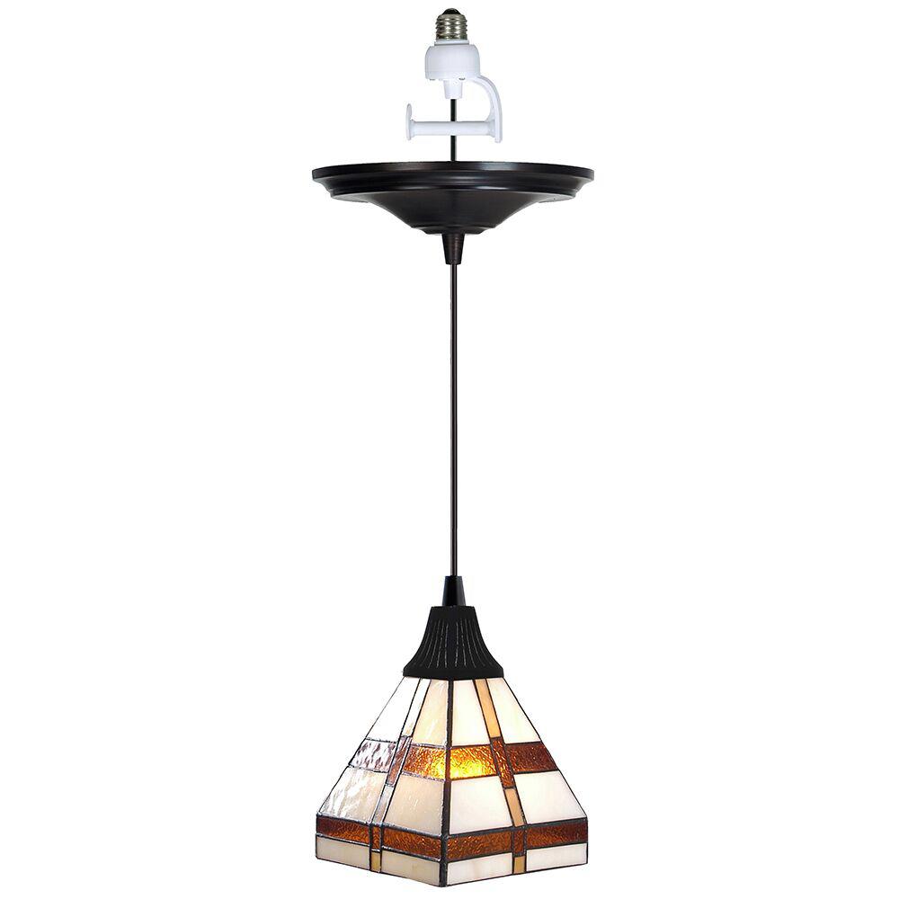Worth Home Products Instant Pendant 1 Light Recessed Instant Pendant 1 Light Recessed
