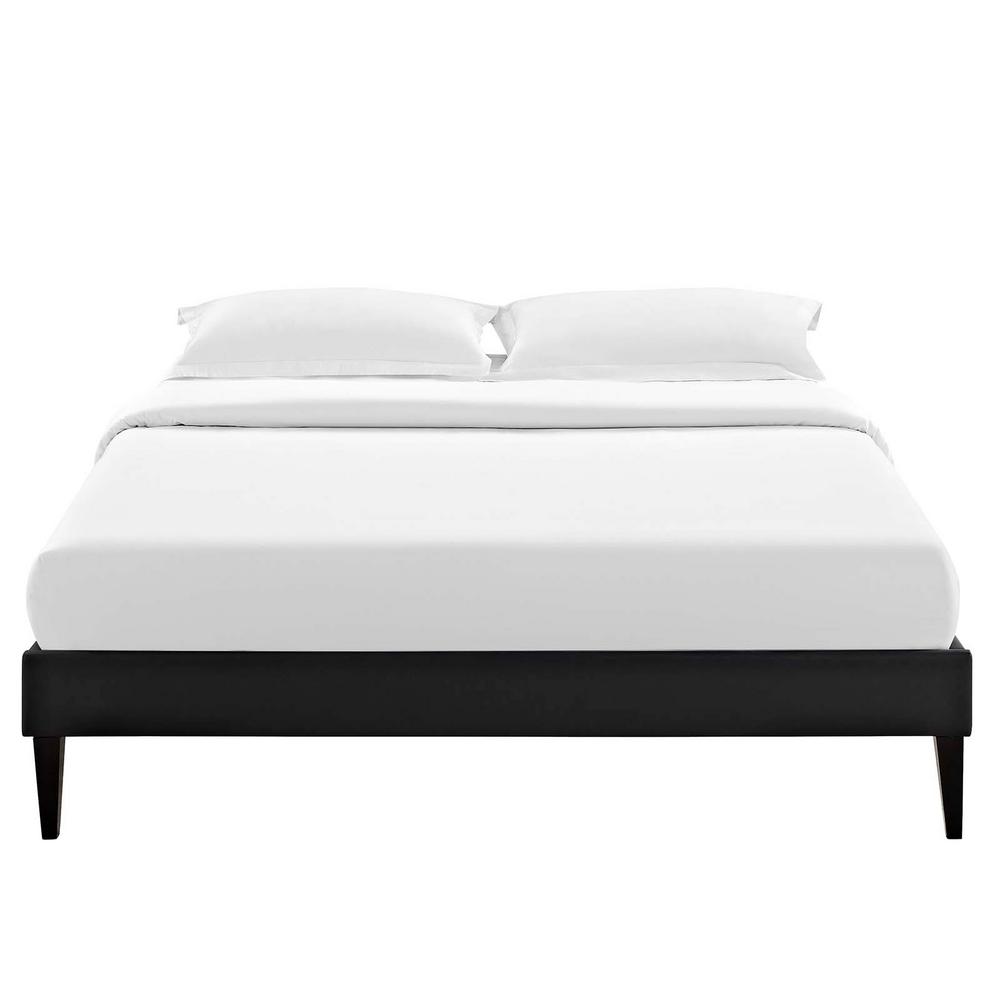 Modway Tessie Black Queen Bed Frame With Squared Tapered Legs Mod Modway Tessie Black Queen Bed Frame With Squared Tapered Legs