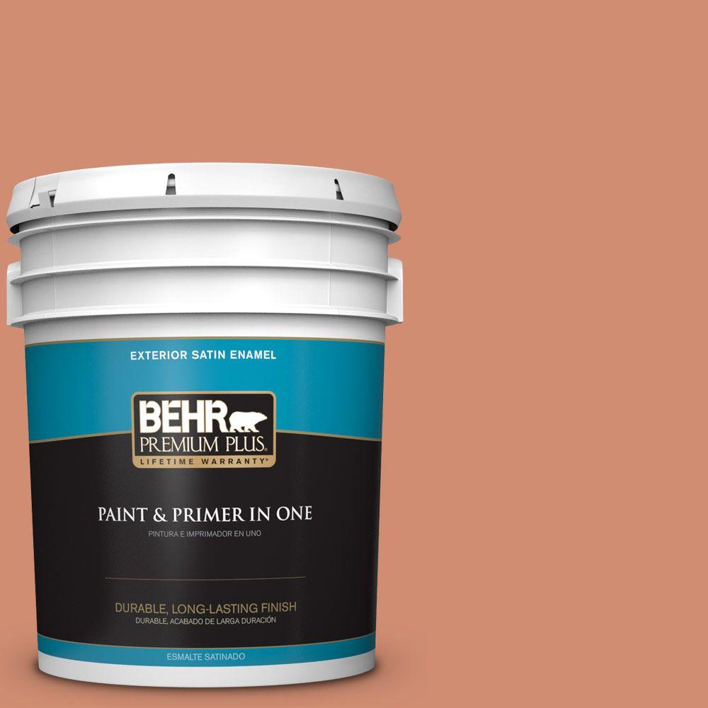 BEHR Premium Plus 5gal. ICC63 Terra Cotta Pot Satin Enamel Exterior