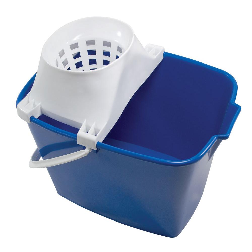 Ti-Dee American 15 Qt. Rectangular Mop Bucket with Mop Twister (6-Pack) by Ti-Dee American