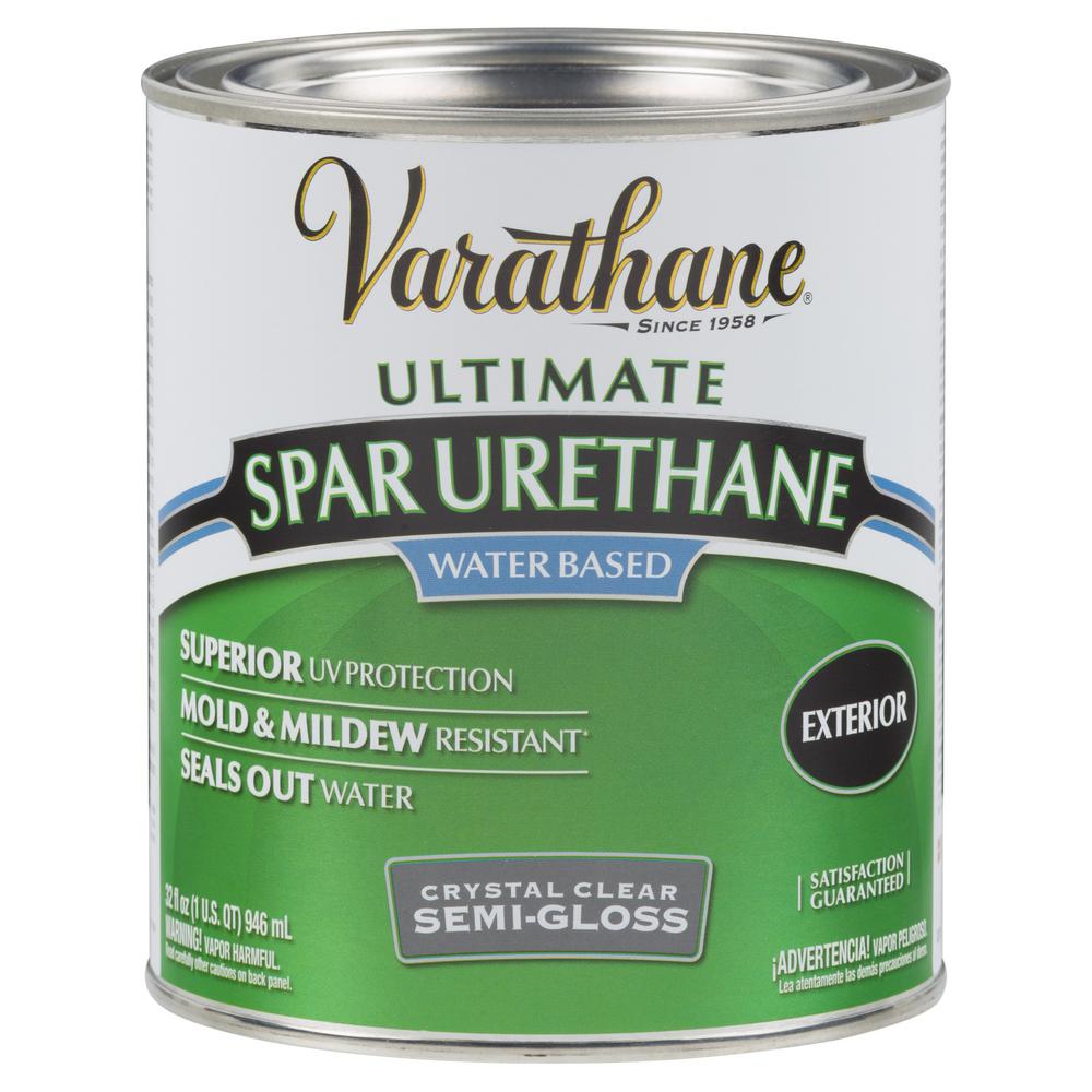 varathane urethane exterior spar clear based outdoor polyurethane satin water wood qt gloss semi quart depot turned homedepot