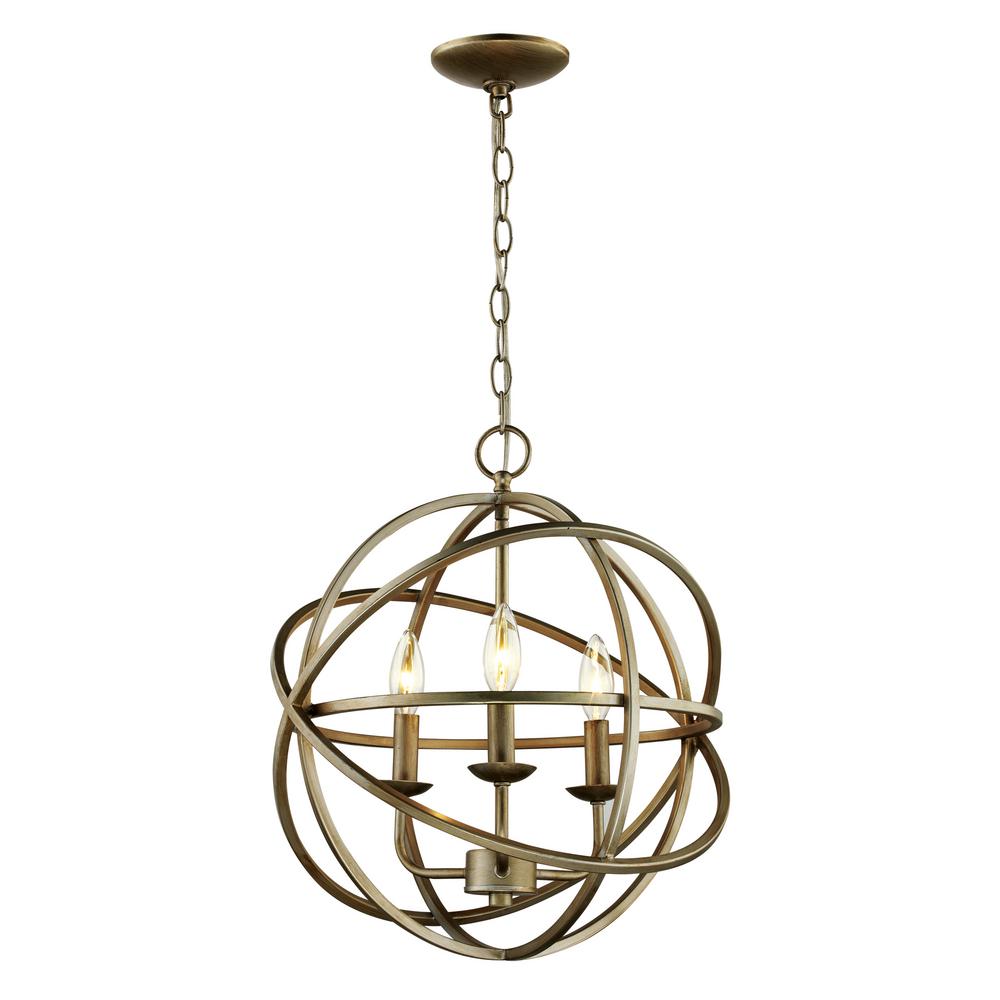 3 Light Antique Silver Pendant 3 Light Antique Silver Pendant