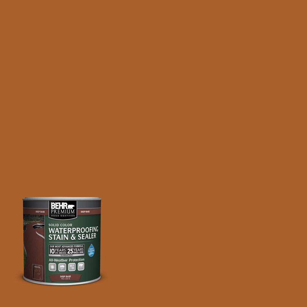 Behr Premium 8 Oz Sc 533 Cedar Naturaltone Solid Color Sc 533 Cedar Naturaltone Solid Color Waterproofing Exterior Wood Stain And Sealer Sample