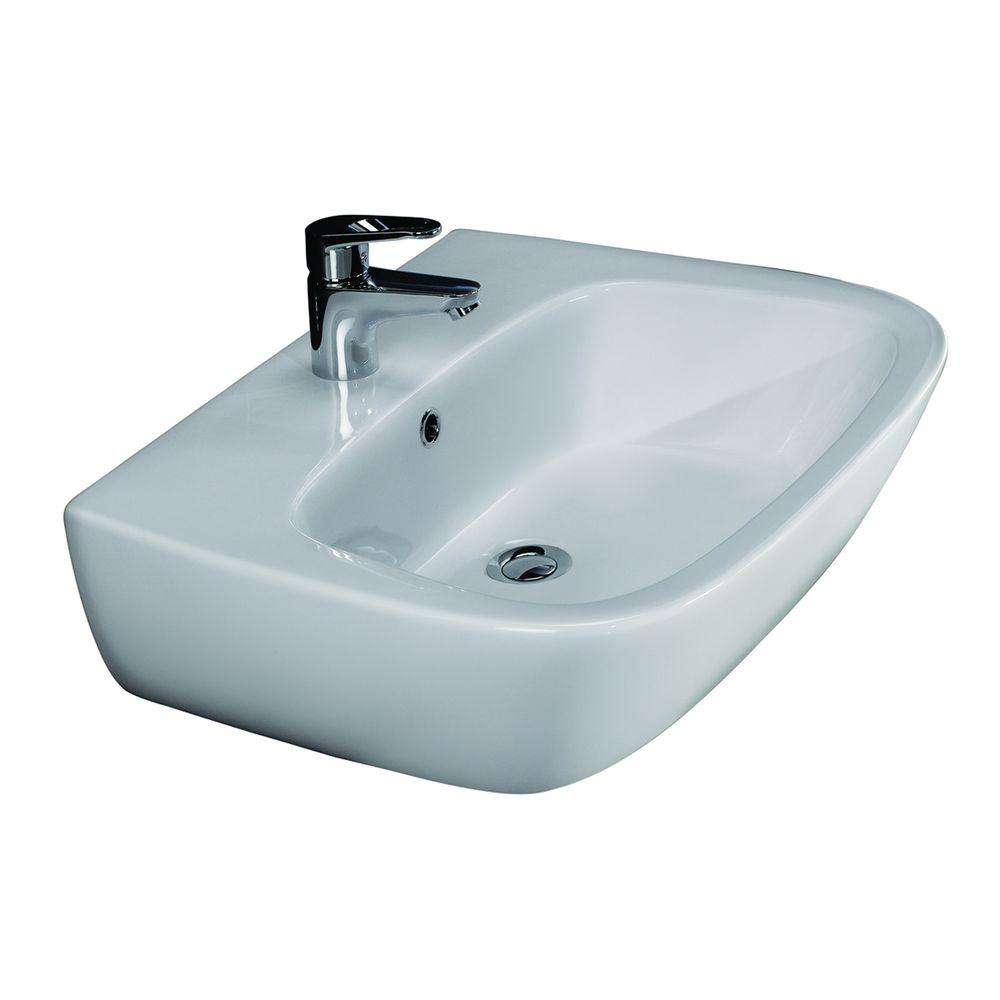Home Depot Wall Mount Sink elanti wall-mounted square bathroom sink in white-ec9868 - the Home Depot Wall Mount Sink elanti wall-mounted square bathroom sink in white-ec9868 - the