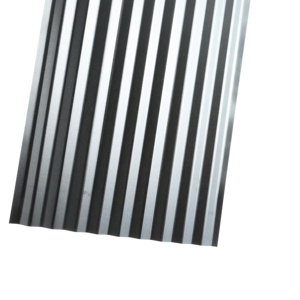 Gibraltar Building S 8 Ft Corrugated Galvanized Steel 29 Gauge Roof Panel Cr8g U The Home Depot - Corrugated Metal Panel Home Depot Gibraltar Building S 8 Ft Corrugated Galvanized Steel 29 Gauge Roof Panel Cr8g U The Home Depot - Corrugated Metal Panel Home Depot