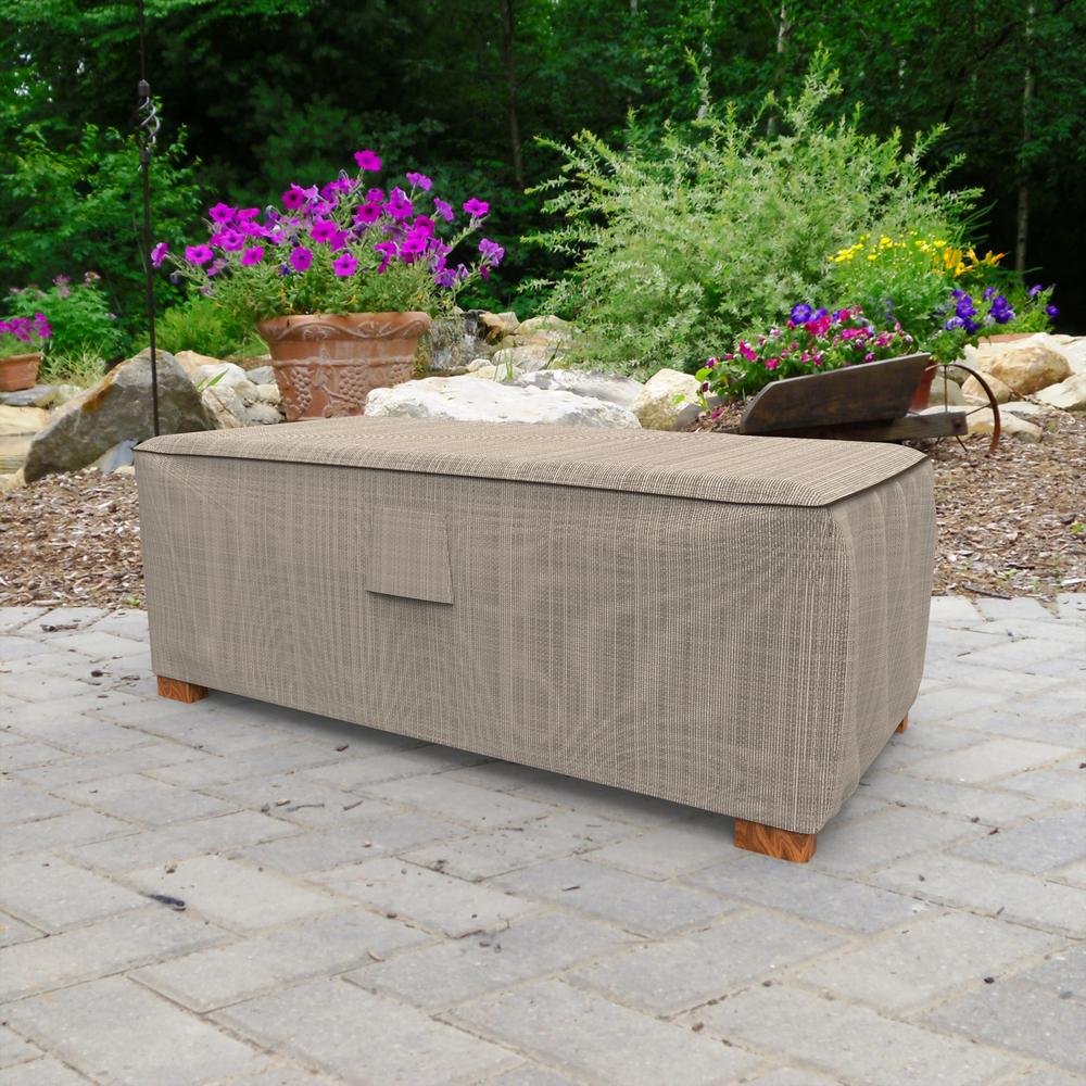 Budge P4a05pm1 English Garden Square Patio Table Ottoman Cover Heavy Duty And Wa Yard Outdoor Living Home - English Gardens Patio Furniture Covers