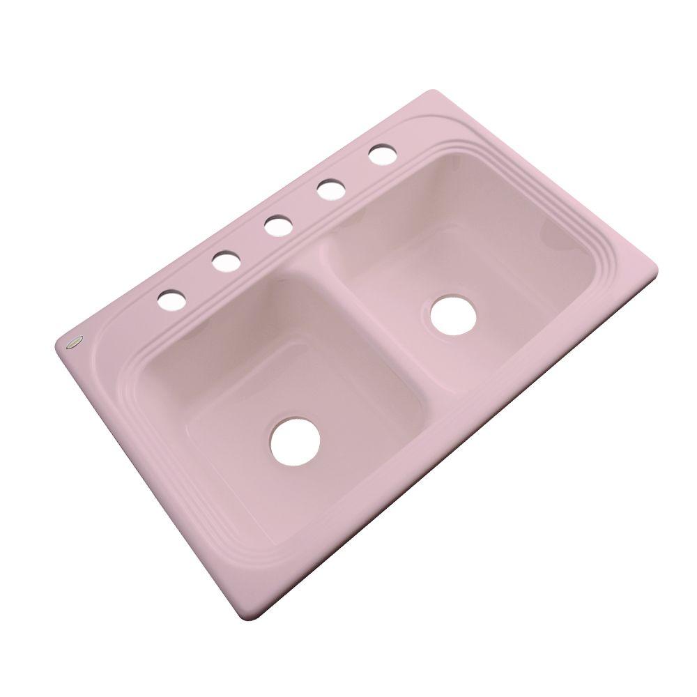 Thermocast Chesapeake Drop In Acrylic 33 5 Hole Double Bowl Thermocast Chesapeake Drop In Acrylic