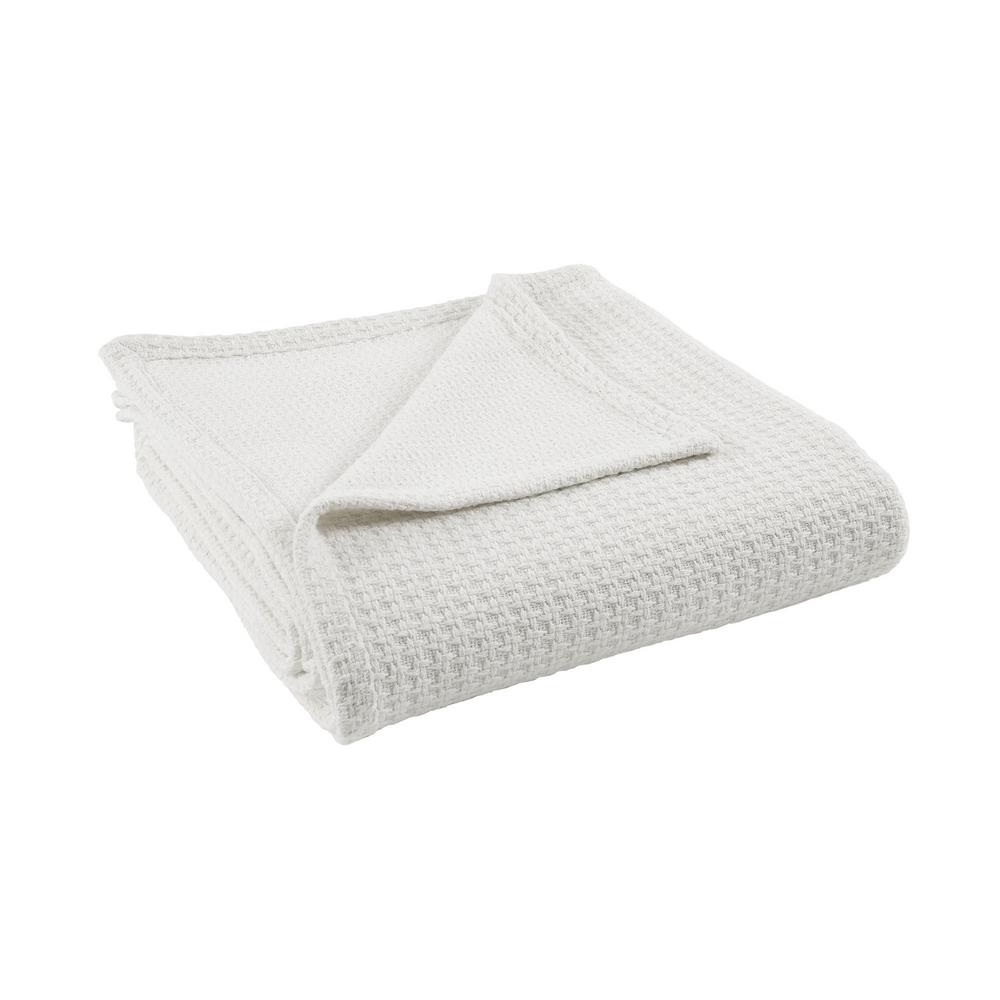 MODERN THREADS Bleach White 100 Cotton Thermal King/california king Blanket5THRBLKGWHTKG