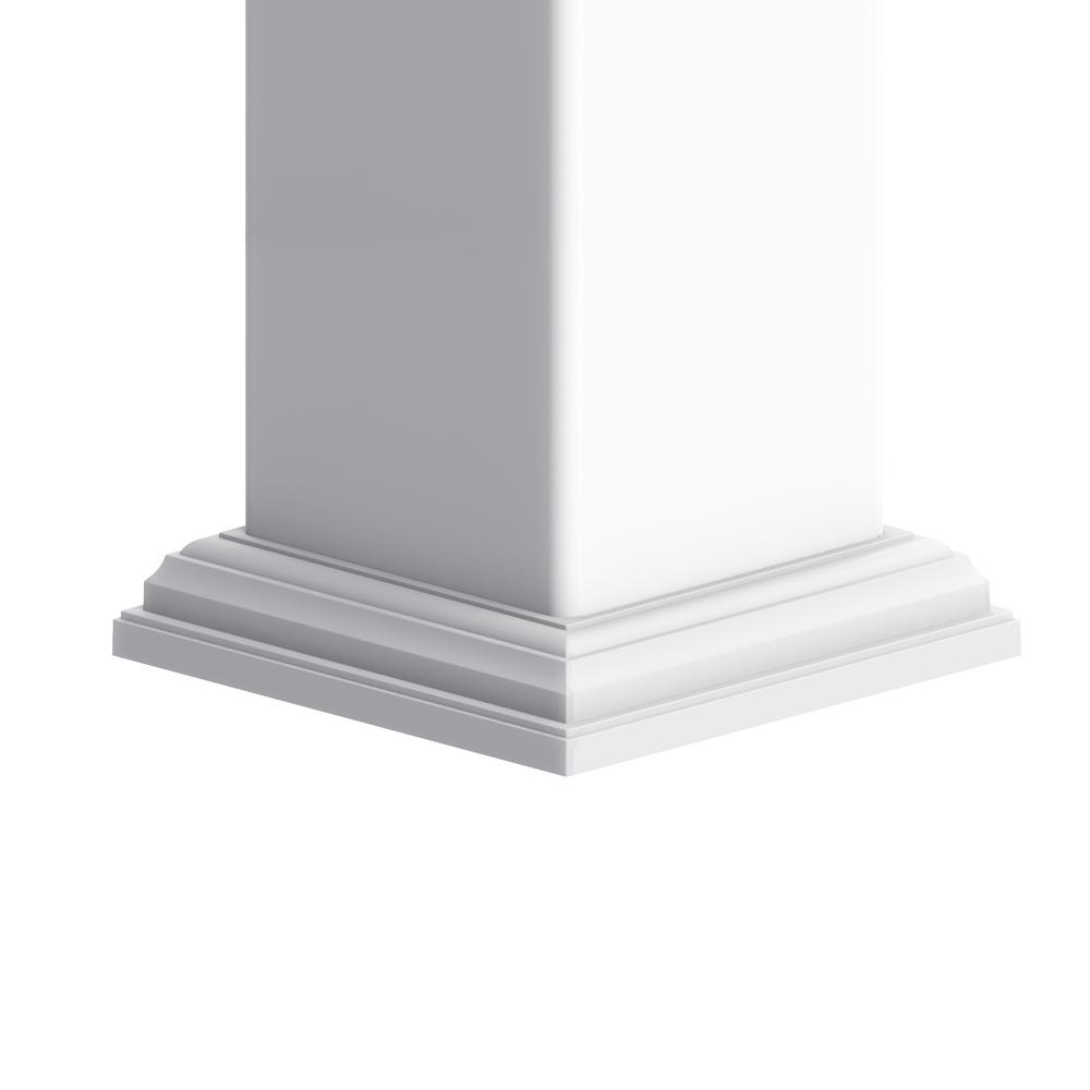 RDI Transform 6.87 in. x 6.87 in. Satin White Vinyl Base Trim