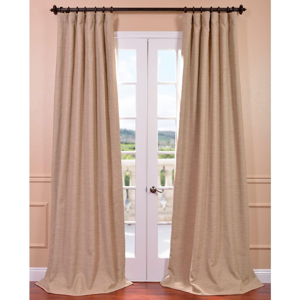 exclusive fabrics furnishings semi opaque ginger tan bellino blackout curtain 50 in w x 120 exclusive fabrics furnishings semi opaque ginger tan bellino blackout curtain 50 in w x 120