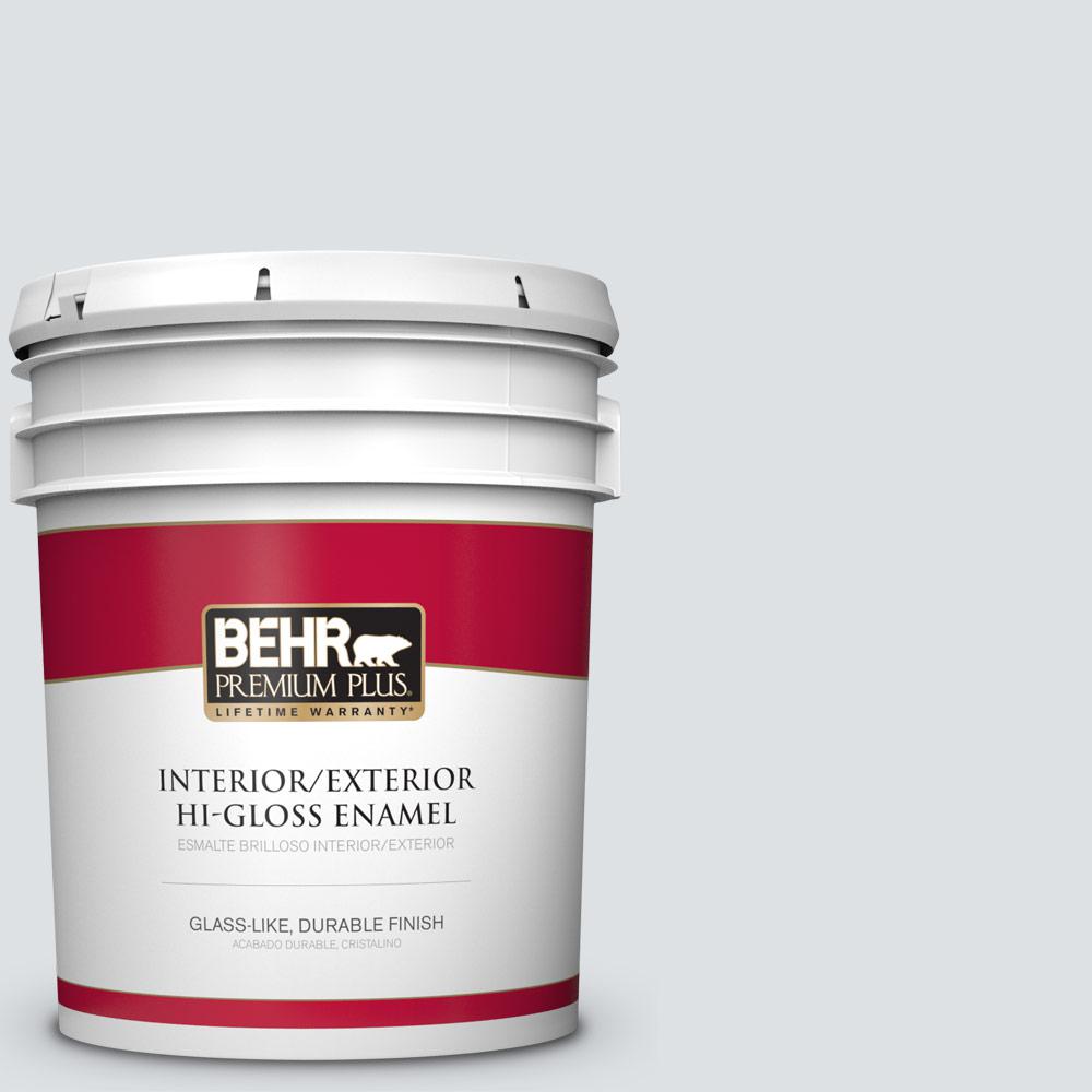 BEHR Premium Plus 5gal. P4504 Hidden Sea Glass Flat Exterior Paint