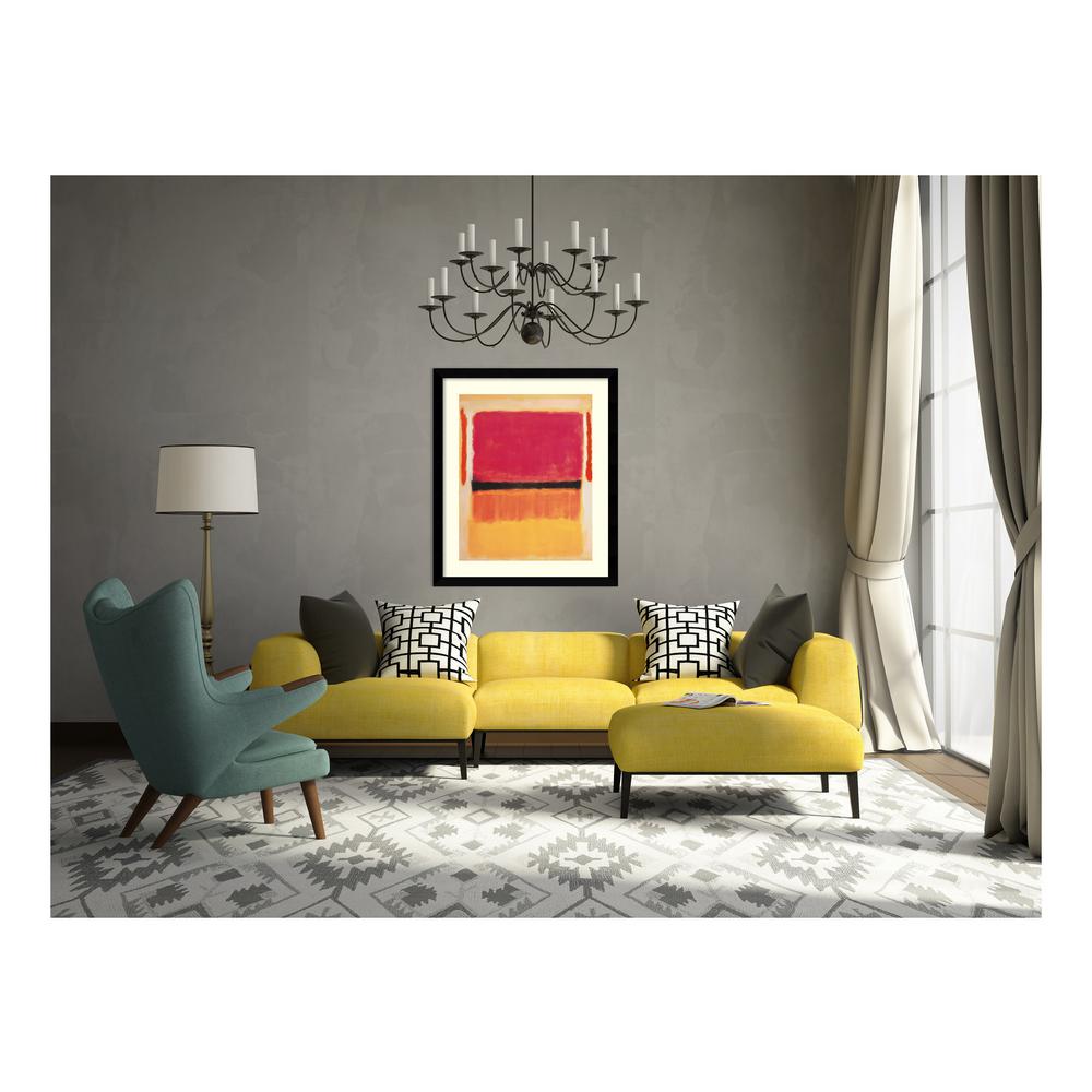 Amanti Art 33 In W X 38 H Untitled Violet Black Orange Yellow H Untitled Violet Black Orange Yellow On White And Red 1949 By Mark Rothko Printed Framed Wall Art