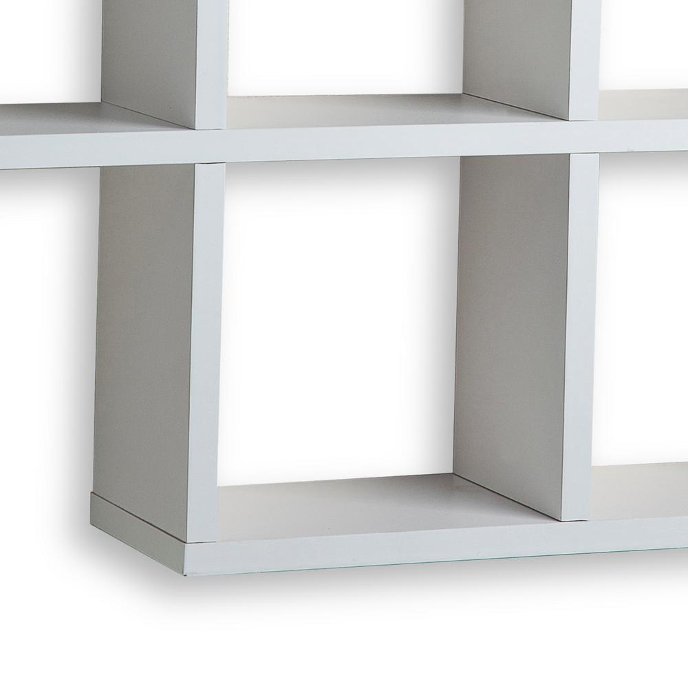 DANYA B 31 In. X 23 In. White Laminated Cubby Shelf XF11056WH - The ...