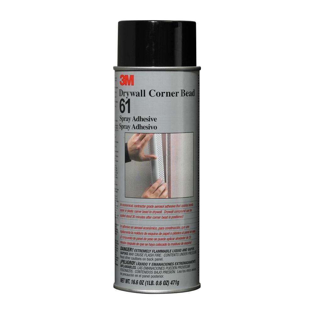 3m 16 6 Oz Drywall Corner Bead Adhesive Spray 61 Cc The Home Depot Drywall Corner Bead Adhesive Spray