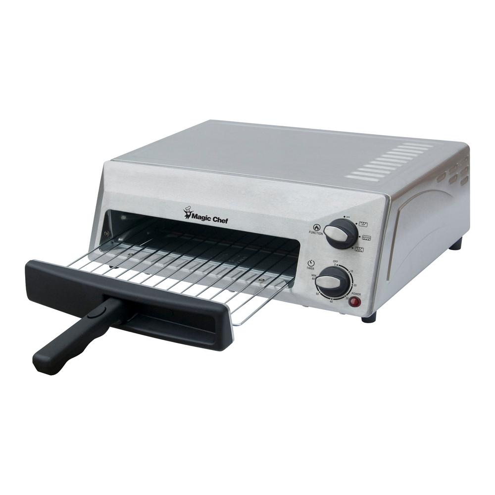 Magic Chef 12 in. Countertop Pizza Oven in StainlessHQPZO13ST The