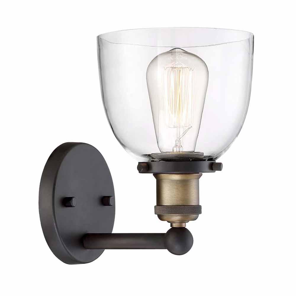 1-Light Artisan Bronze Wall Sconce