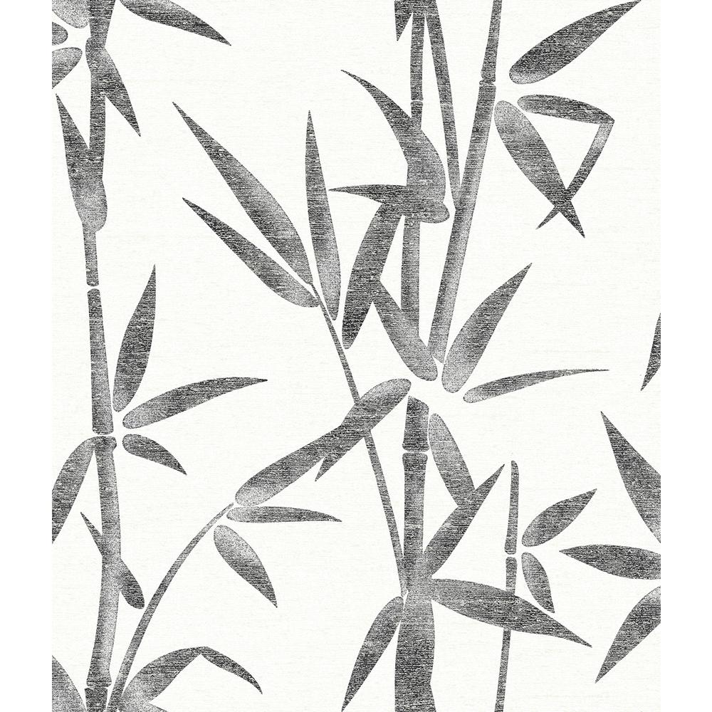 Brewster 56 4 Sq Ft Catasetum Black Bamboo Wallpaper 2766 003536 Catasetum Black Bamboo Wallpaper 2766 003536 The Home Depot