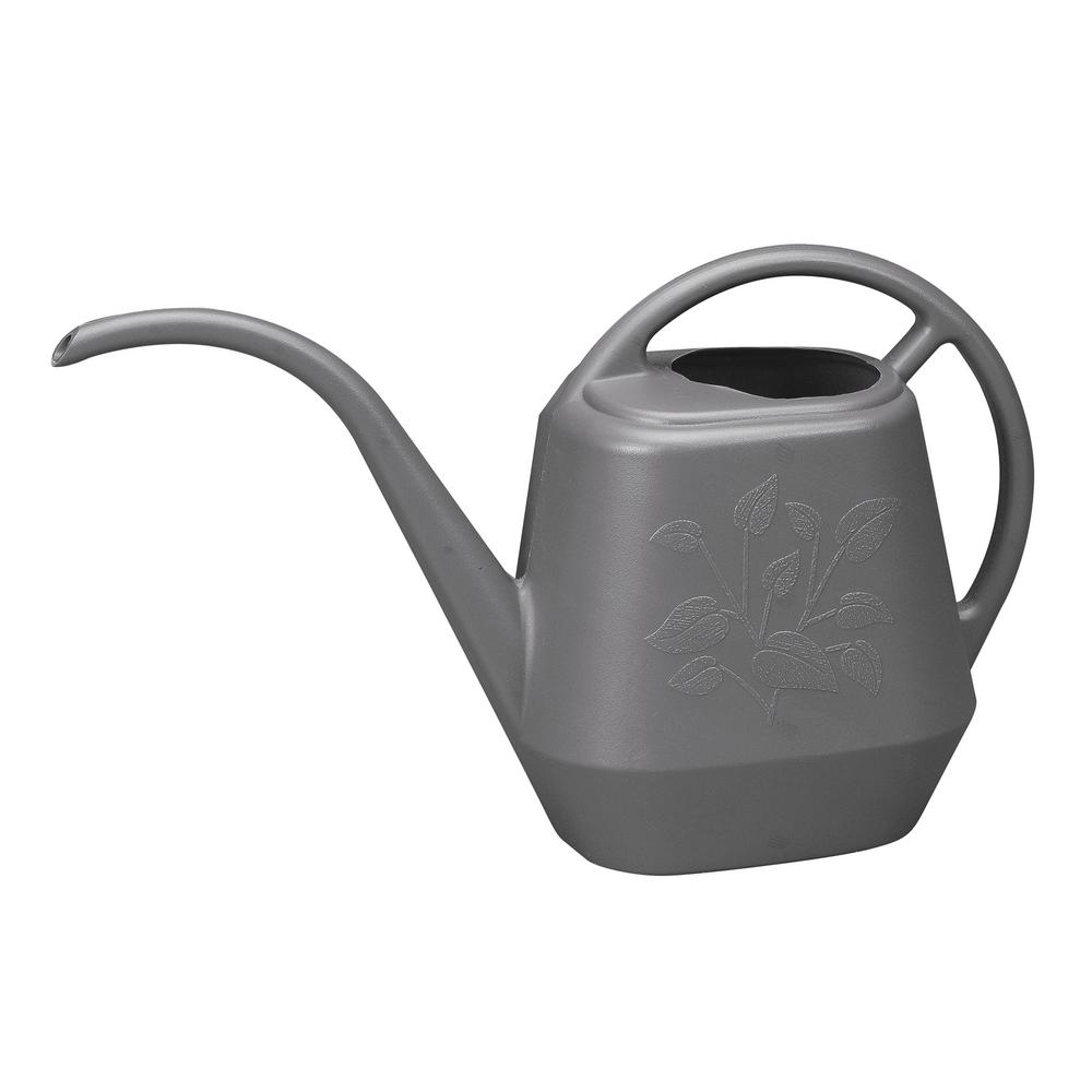 Bloem Aqua Rite 1/2 Gal. Charcoal Watering Can-AW21-908 - The Home Depot