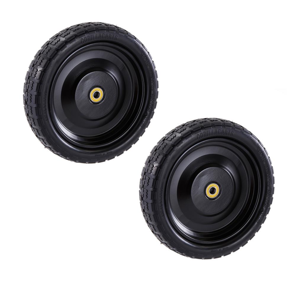 13 in. no flat replacement tire for gorilla carts (2-pack) 13 in. no flat replacement tire for gorilla carts (2-pack)