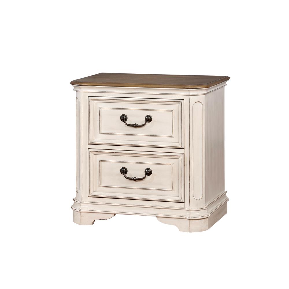 Furniture Of America Dorris 2 Drawer Antique White