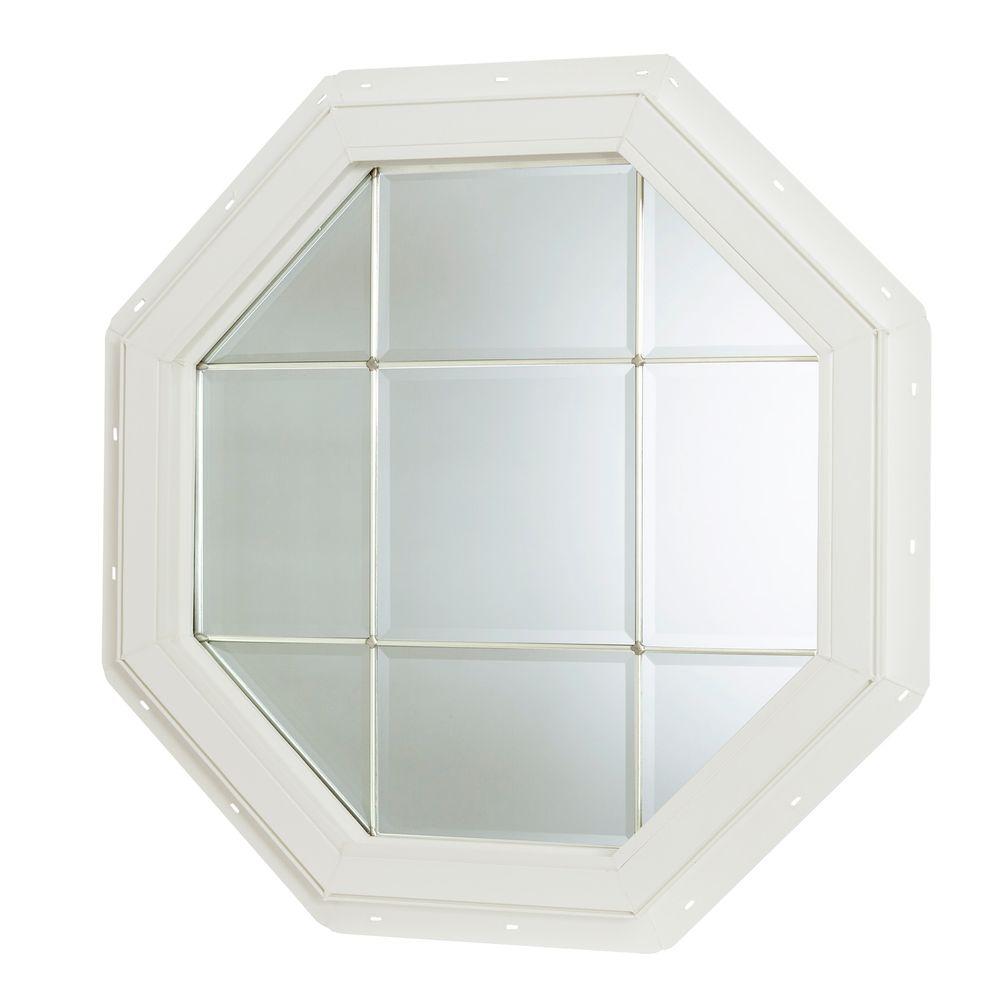 Tafco Windows 22 5 In X Fixed Octagon Geometric Vinyl Window White Tafco Windows 22 5 In X Fixed Octagon Geometric Vinyl Window White