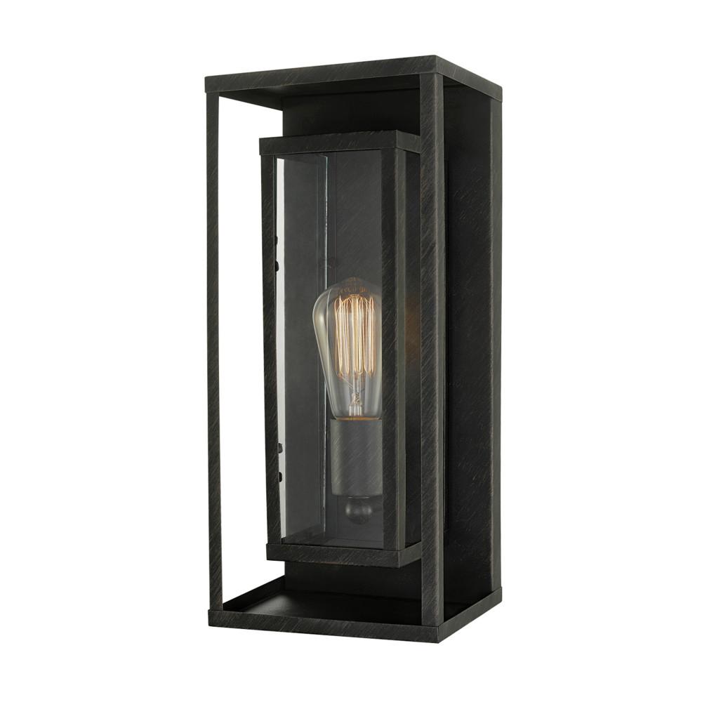 Globe Electric Montague 1-Light Bronze Outdoor Wall Mount Sconce