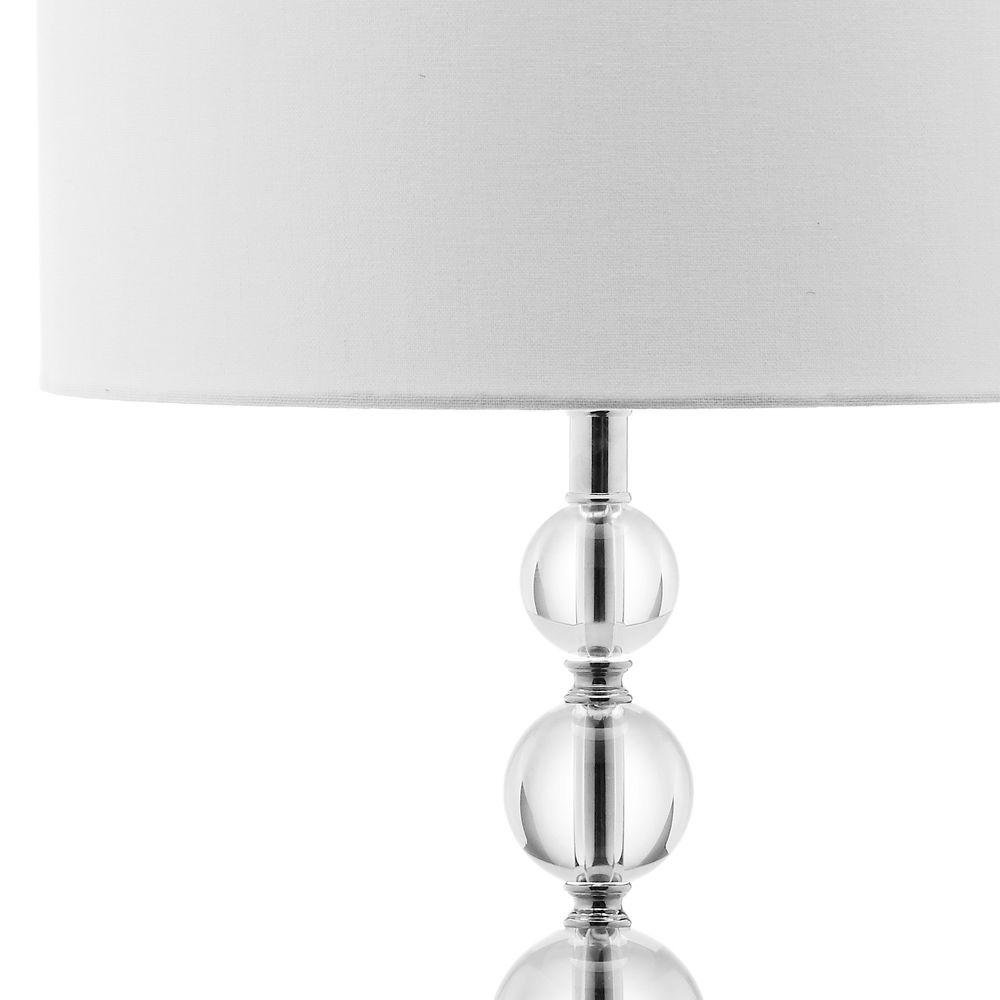 Safavieh Liam 29 In Clear Stacked, Stacked Crystal Ball Floor Lamp