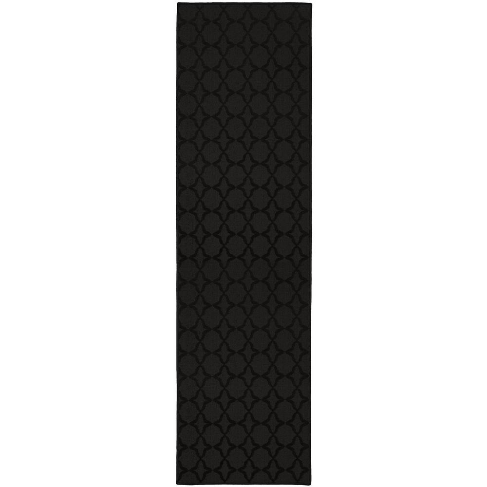Garland Rug Sparta 3 ft. x 12 ft. Area Rug Runner BlackCL100N03614415 The Home Depot