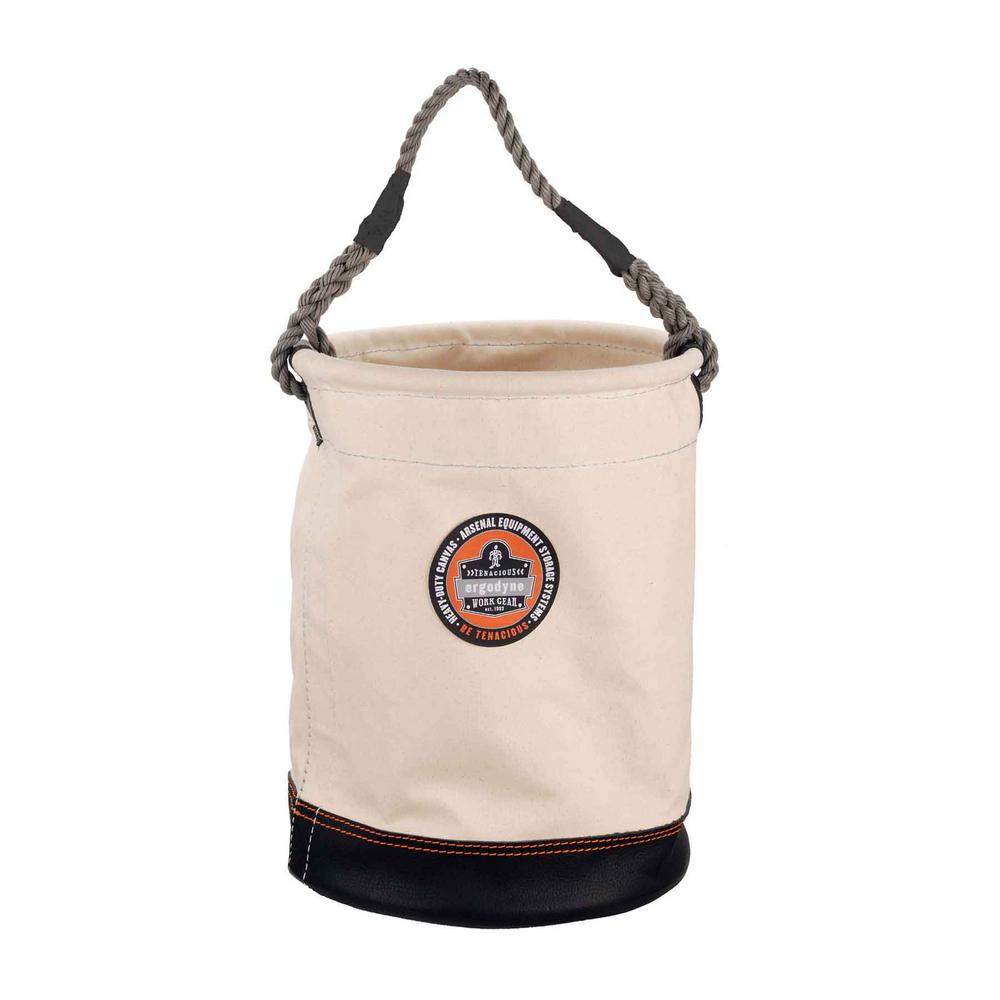 Ergodyne Arsenal 12.5 In. Tool Bucket With White Canvas-5730 - The Home ...