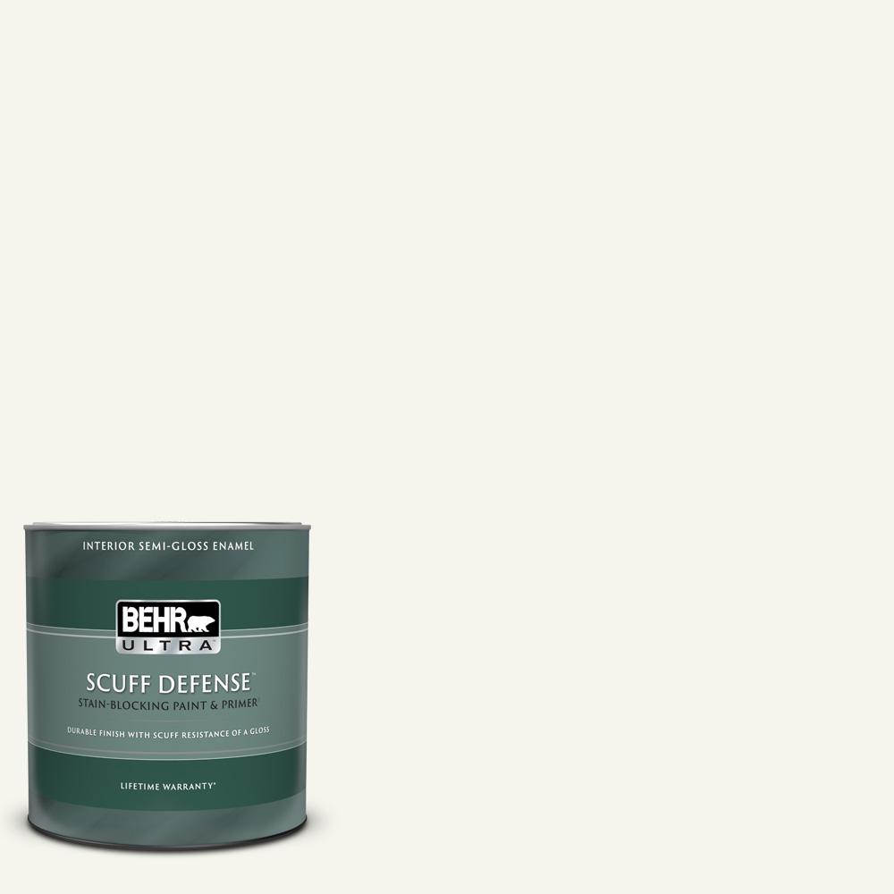 BEHR ULTRA 1 qt. 75 Polar Bear Extra Durable SemiGloss