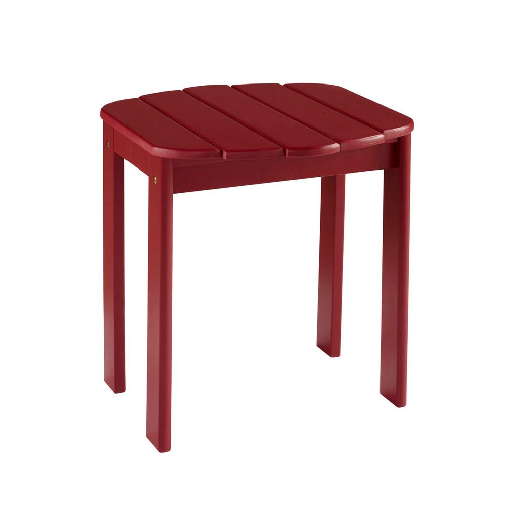 Red End Table Linon Home Decor Tables Accent Adirondack Red End Table