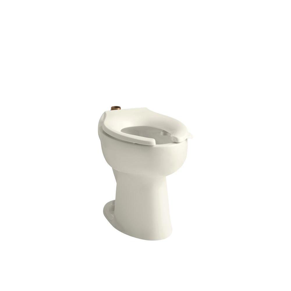 KOHLER Highcliff Elongated Toilet Bowl Only in BiscuitK4368L96 The Home Depot