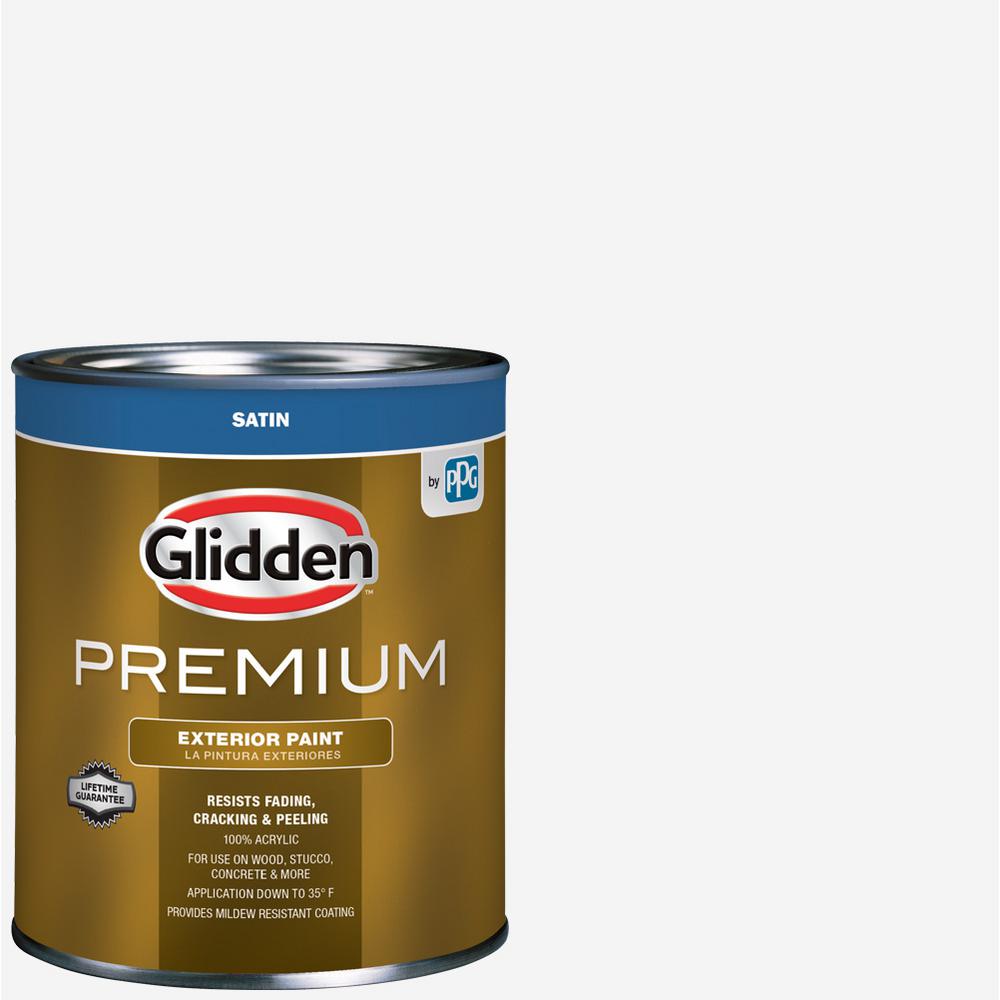 Glidden Premium 1 Gal Satin Latex Exterior Paint