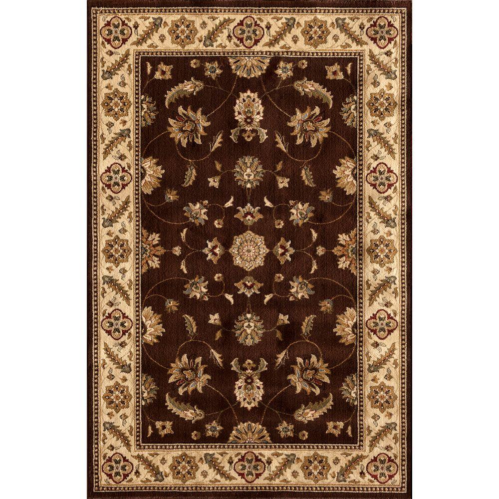 Natco Stratford Kazmir Brown 5 ft. x 7 ft. 7 in. Area Rug-8265BW69 ...