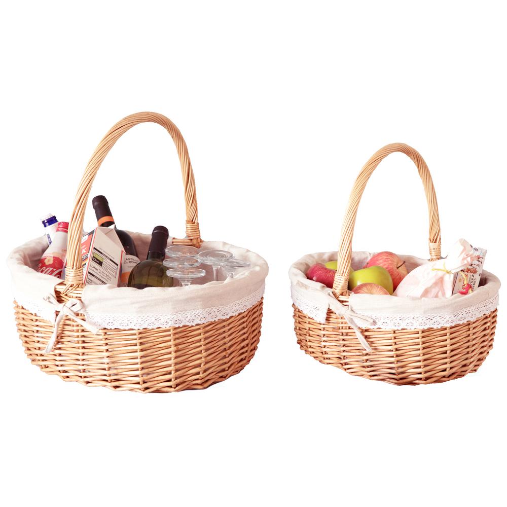 Vintiquewise Willow Oval Shaped Bread Basket With Decorative Fabric Liner Set Of 2 Qi003688 2 The Home Depot,Grilled Salmon Recipe
