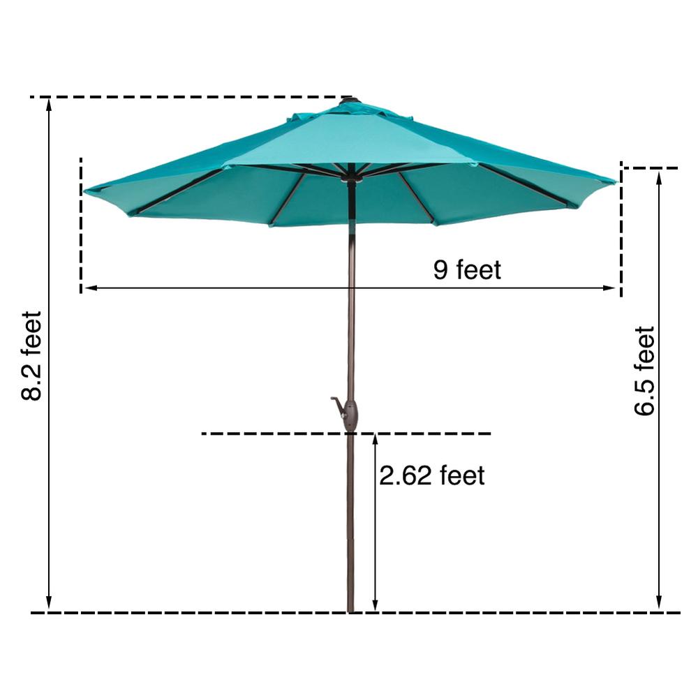 Abba Patio 9 Ft Market Outdoor Table Umbrella With Auto Tilt Abba Patio 9 Ft Market Outdoor Table