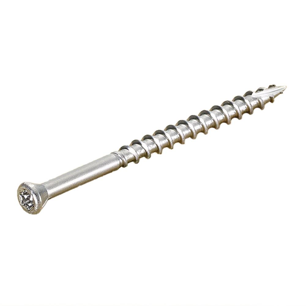 Square Drive Deck Screws 305 Stainless Steel Bugle Head Type 17 Point #8 x 1-5//8 Qty-100