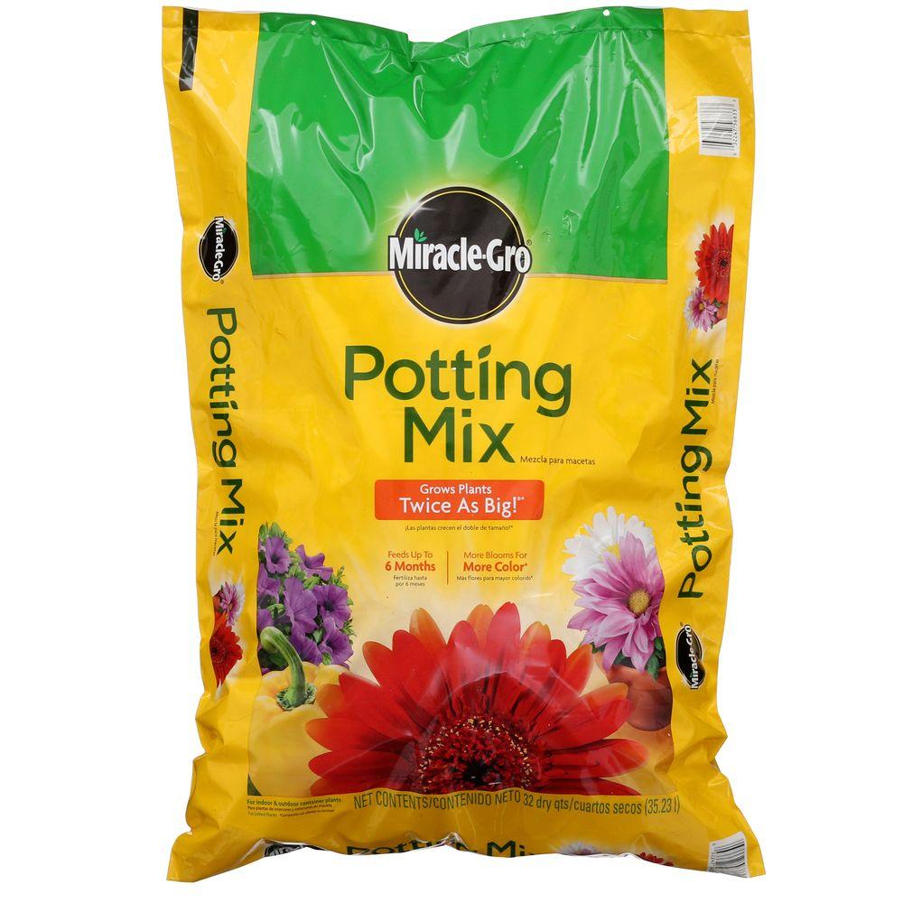 Miracle-Gro 32 Qt. Potting Mix-75683300 - The Home Depot