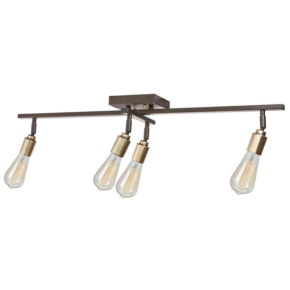 modern brass track lighting