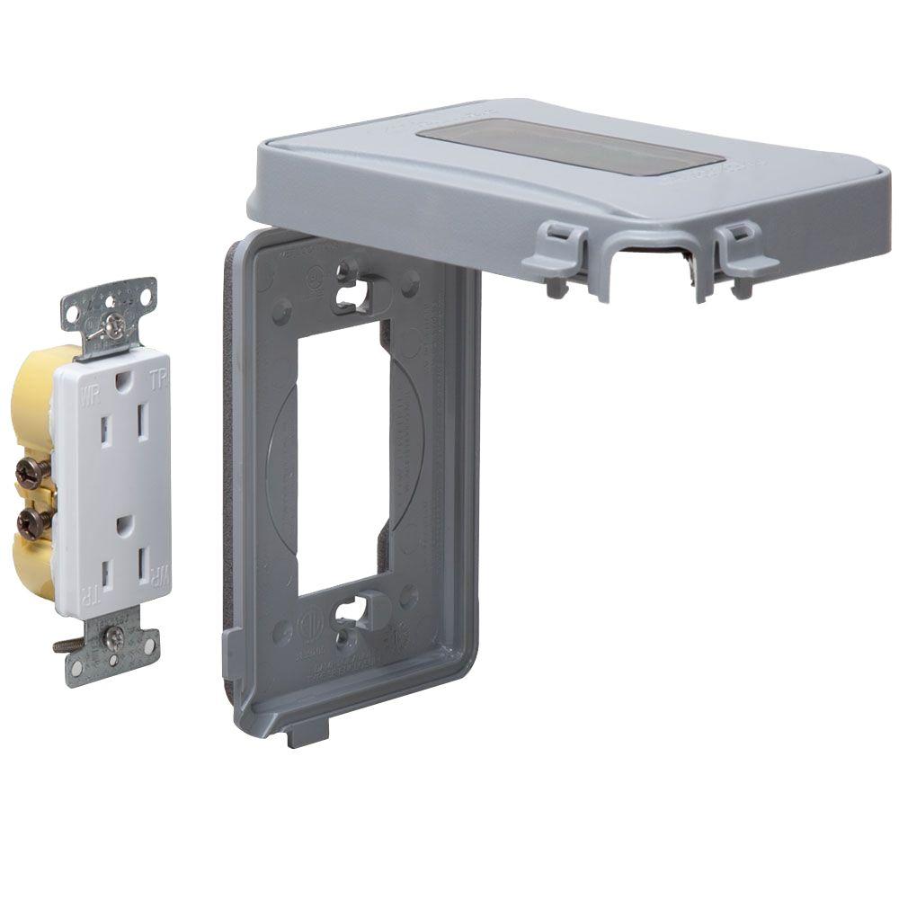 TAYMAC 1Gang Horizontal or Vertical Mount Weatherproof Expandable Low