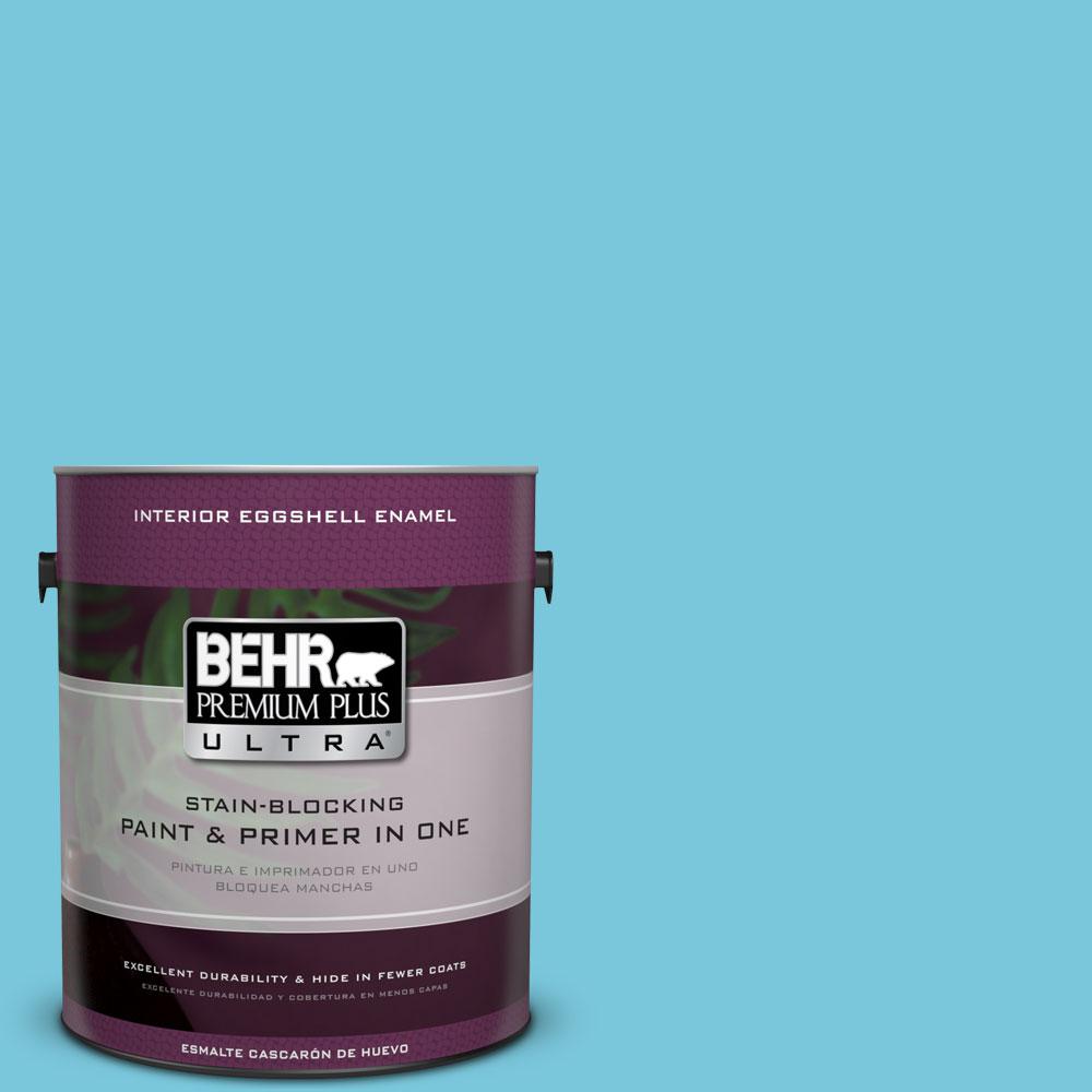 BEHR Premium Plus Ultra 1gal. 520B4 Water Flow Eggshell Enamel