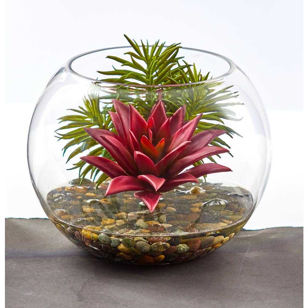 Nearly Natural Indoor Mixed Succulent Artificial Plant In Round