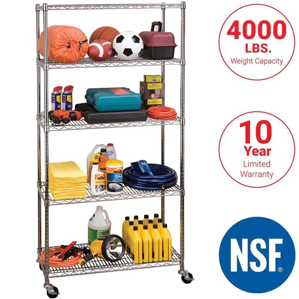 Nsf Certified Shelving Storage Organization The Home Depot - Sensible Storage Brand Shelving Nsf Certified Shelving Storage Organization The Home Depot - Sensible Storage Brand Shelving