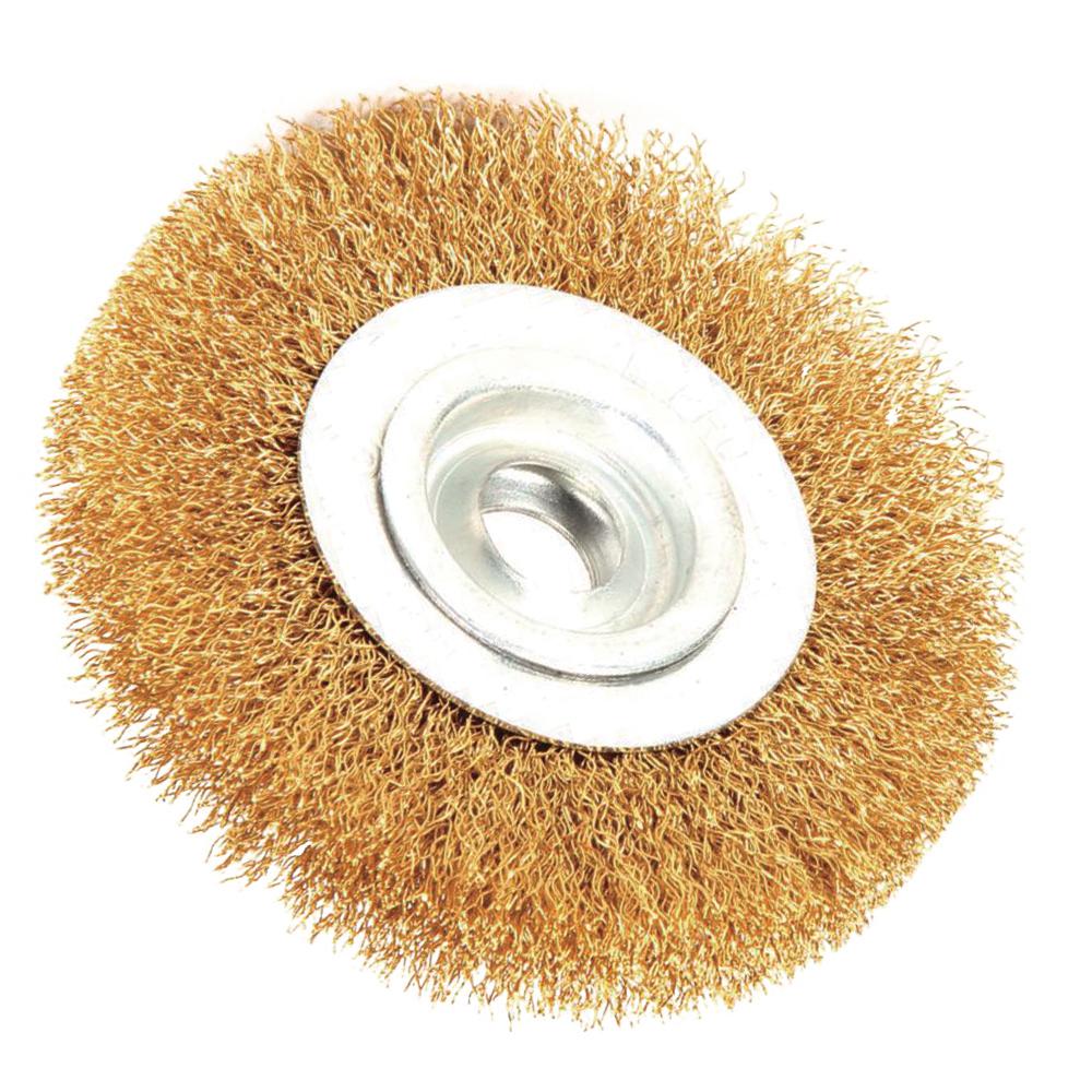 Recyclable, EAB Tool 2160402 4 Brass Coarse Wire Wheel Wire Brush